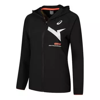 Куртка aim trg сухая ткань толстовка куртка Asics, черный