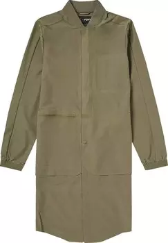 Куртка Air Jordan x PSNY Tech Trench Jacket 'Medium Olive/Black', зеленый