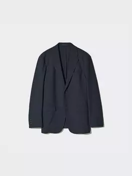 Куртка airsense шерстяная Uniqlo, синий