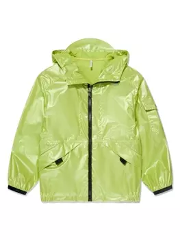 Куртка Akello с капюшоном и нашивкой-логотипом Moncler Enfant, зеленый