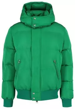 Куртка Alexander McQueen Graffiti Print Puffer Jacket 'Green', зеленый