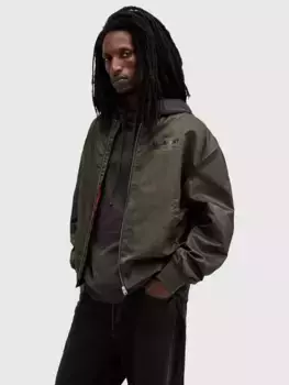 Куртка AllSaints Underground Bomber, хаки
