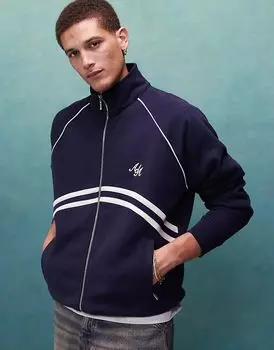 Куртка Alma de Ace темно-синего цвета на молнии с контрастной отделкой (часть комплекта)