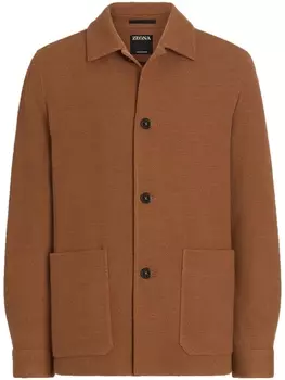 Куртка Alpe из смесового кашемира Zegna, коричневый