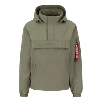 Куртка Alpha Industries Anorak Embroidery Logo, зеленый