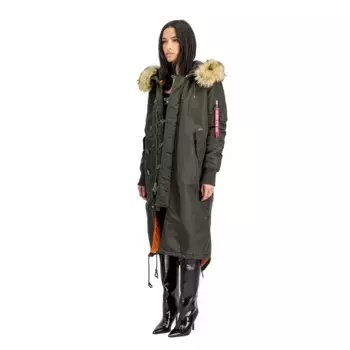 Куртка Alpha Industries Long Fishtail, зеленый