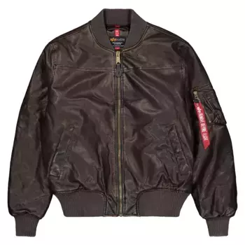 Куртка Alpha Industries Ma-1 Fl Vintage bomber, коричневый
