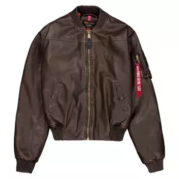 Куртка Alpha Industries Ma-1 Fl Vintage bomber, коричневый