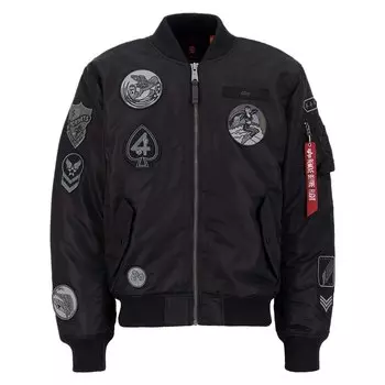 Куртка Alpha Industries MA-1 Patch, черный