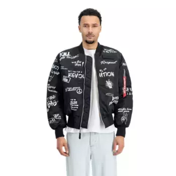 Куртка Alpha Industries Ma-1 Peace bomber, черный