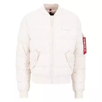Куртка Alpha Industries MA-1 Puffer Bomber, белый