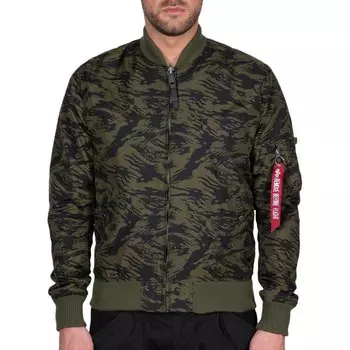 Куртка Alpha Industries MA-1 TT Camo, зеленый