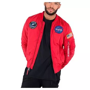 Куртка Alpha Industries MA-1 TT NASA Reversible II, красный