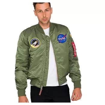 Куртка Alpha Industries MA-1 VF NASA, зеленый
