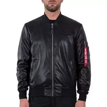Куртка Alpha Industries MA-1 VF Vegan Leather, черный