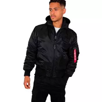 Куртка Alpha Industries MA-1 ZH Back Print, черный
