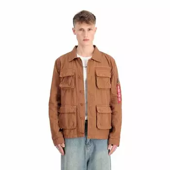 Куртка Alpha Industries Ripstop Cargo overshirt, коричневый