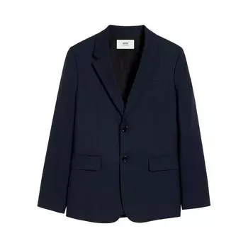 Куртка Ami Classic Two Buttons Jacket Night Blue, синий