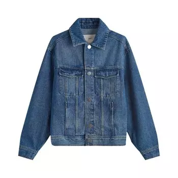 Куртка Ami Trucker Jacket Used Blue, синий