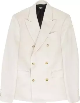 Куртка Amiri Boiled Wool Double Breasted Jacket 'Alabaster', белый