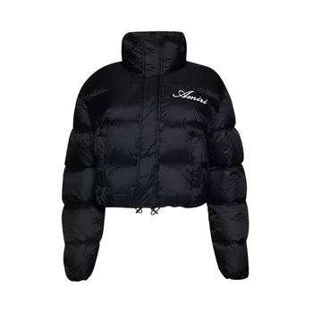 Куртка Amiri Bones Cropped Down Jacket Black, черный