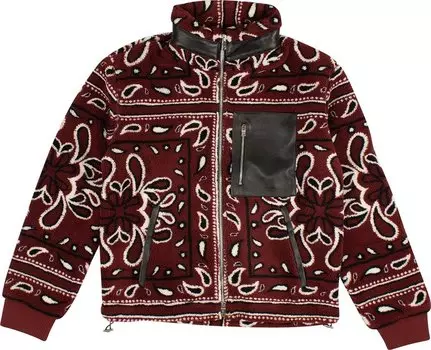 Куртка Amiri Printed Bandana Polar Fleece Jacket 'Red/Black', красный