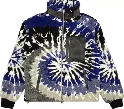 Куртка Amiri Tie Dye Track Jacket 'Blue/Black', синий