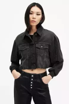 Куртка ANDERS из хлопка AllSaints, черный