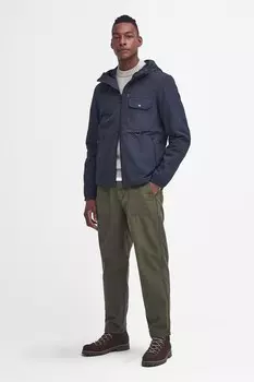 Куртка Angler с капюшоном, непромокаемая Barbour, синий