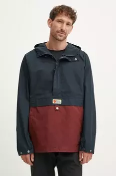 Куртка-анорак Fjallraven Vardag для отдыха на открытом воздухе, темно-синий