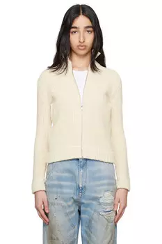Куртка-анорак с прорезями Camionneur Mm6 Maison Margiela, цвет cream