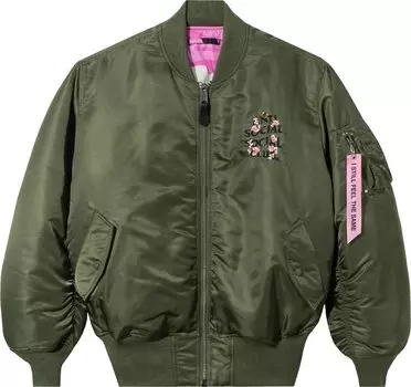 Куртка Anti Social Social Club x Alpha Industries MA-1 Jacket 'Sage', зеленый