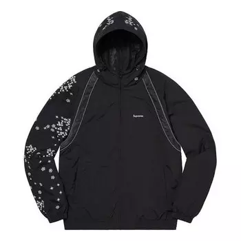 Куртка aoi glow-in-the-dark track jacket 'black white' Supreme, черный