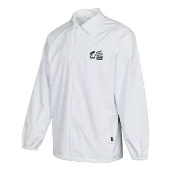 Куртка ap tell a frd coach jacket 'white black' Vans, белый