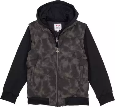 Куртка Appaman Turnstile Reflective Zip-Up Jacket with Hoodie, цвет Digital Black Reflective