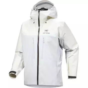 Куртка Arcteryx Alpha с капюшоном и вышитым логотипом, синий / черный