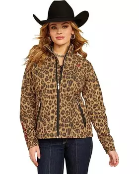 Куртка Ariat New Team Softshell Print Jacket, цвет Lila Leopard