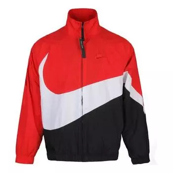 Куртка as men's sportswear hbr jkt jacket wvn stmt 'red white black' Nike, красный