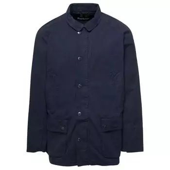 Куртка 'ashby' blue jacket with patch pockets in cotton Barbour, черный