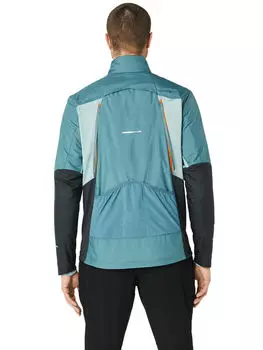 Куртка asics Laufjacke, цвет FOGGY TEAL/GRAPHITE GREY