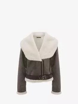 Куртка-авиатор с воротником JW Anderson, серый
