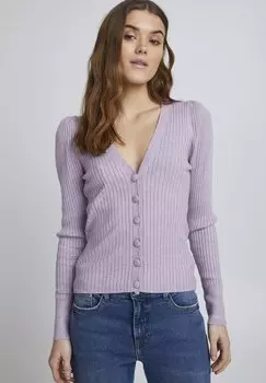 Куртка b.young КАРДИГАН В РЕБКУ BYPIMBA, пастельный сиреневый меланж