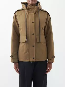 Куртка badete из технической ткани с капюшоном Moncler, коричневый