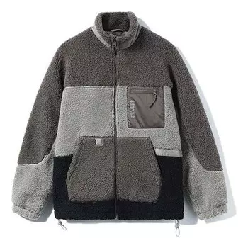 Куртка badfive logo color block polar флисовая куртка Li-Ning, серый