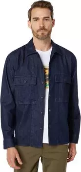 Куртка Baen Denim Utility Shacket Ted Baker, темно-синий