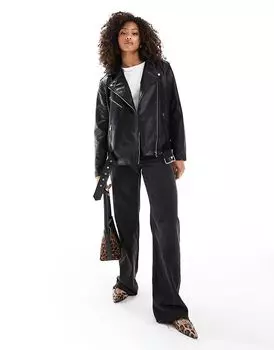 Куртка байкера из искусственной кожи большого размера Vero Moda