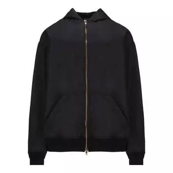 Куртка Balenciaga 3B Sports Icon Padded Zip-Up Hoodie 'Black', черный