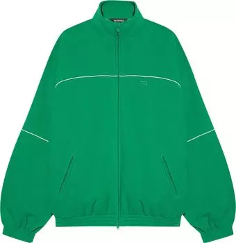 Куртка Balenciaga Double Brushed Fleece Tracksuit Jacket 'Green', зеленый