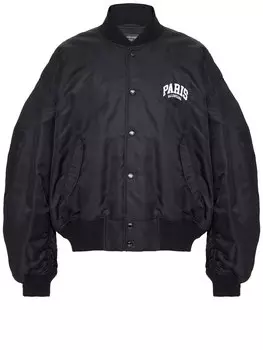 Куртка Balenciaga Paris Balenciaga Varsity, черный
