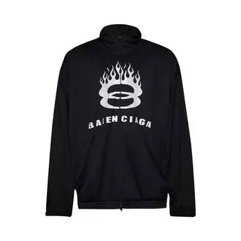 Куртка Balenciaga Tracksuit Jacket 'Black', черный
